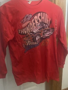 HOT WHEELS Youth XL Longsleeves T shirt Thundershift Thrill Seekers Hot Rod NWT - Picture 1 of 13