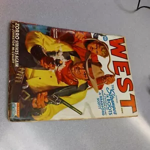 ZACHÓD-listopad 1944 złoty wiek OKŁADKA--PULP---WW 2 era western zorro uderza ponownie! - Zdjęcie 1 z 3