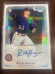 2011 Bowman Chrome Prospects Auto Refractor /500 Rick Hague #BCP112 Auto MLB - Picture 1 of 4