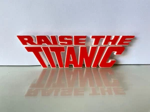Raise the Titanic Logo Red 1980 Adventure Action Cold-war Americans Russians - Picture 1 of 1