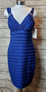Scarlett Nite Navy Party Cocktail Dress Size 10 Missy NWT - Picture 1 of 9
