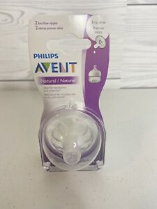 NEW Avent Natural Stage 0 Nipples First Flow OLD Version
