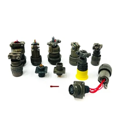 11 pcs Assorted Circular MIL Spec Connector, MS3116F8-4P MS3126F10-6S - Image 1 of 4