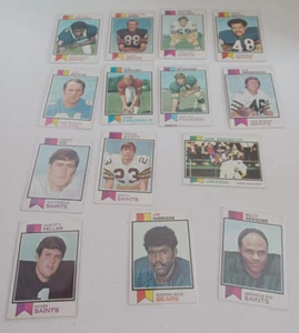 Tarjetas de fútbol americano Topps NFL vintage 1973 elige tu tarjeta completa tu conjunto - Imagen 1 de 16