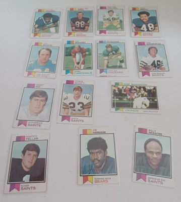 Vintage 1973 Topps NFL Football Cards Pick your Card Complete Your Set - Image 1 of 4