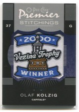 2007-08 OPC Premier Stitchings Variation OK Olaf Kolzig 2000 Vezina Patch 81/99