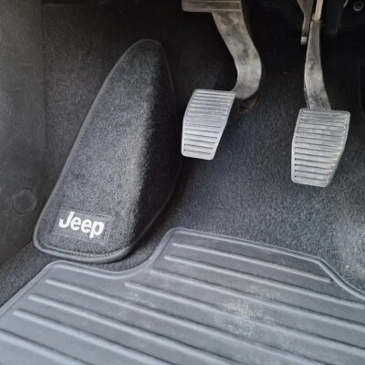 Tappetino protettivo per Pedana Poggiapiede Jeep Renegade 2014, nero con Scritta - Immagine 1 di 4