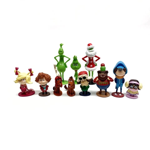 Dr. Seuss How the Grinch Stole Christmas PVC Figures Lot Of 11 2018 universal Cover