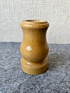 Wooden vase white, TULIPS NOT INCLUDED, 3.9''  handmade clear turned flower pot - Picture 1 of 10