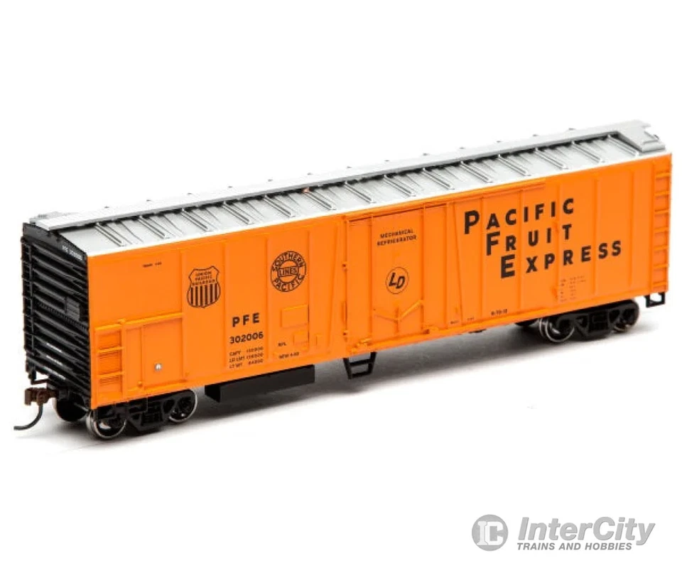 Pacific Fruit Express 50' Mechanical Reefer PFE 302006 Athearn Roundhouse 87993 - Image 1 of 1