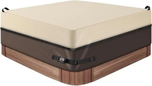 Heavy-Duty Square Hot Tub Cover 90" x 90" - Weatherproof and Secure Fit - Picture 1 of 9