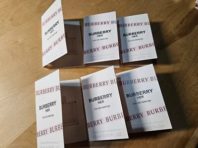 6 ШТ. BURBERRY HER ПАРФЮМИРОВАННАЯ ВОДА EDP ОБРАЗЦЫ СОВЕРШЕННО НОВЫЙ #RA-49 - Изображение 1 из 2