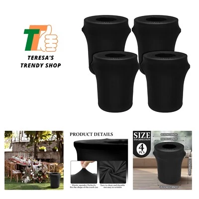 32 Gallon Stretch Trash Can Cover Outdoor Spandex Waste Container Cover Fitte... - Image 1 of 4