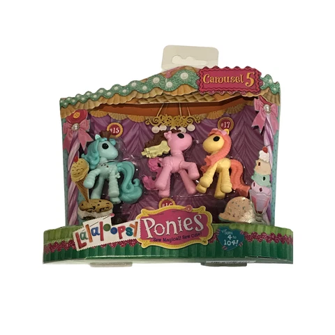 NEW Lalaloopsy Minis Ponies Target Exclusive Carousel 5 Lot of 3 Horses Cover