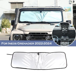 Windshield Sun Shade Front Cover UV Visor Sunshade Foldable For Ineos Grenadier - Picture 1 of 24