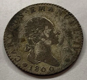 REGNO DI SARDEGNA - CARLO EMANUELE IV - 7,6 SOLDI  1800 - Imagen 1 de 2