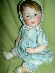 Antike Biskuit DIP 1 Figur Babypuppe von Swaine & Co. Germany, Schutz S&Co. - Bild 1 von 12