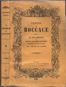 Le DÉCAMERON Journées Galantes CONTES de BOCCACE traduit par SABATIER de CASTRES - Imagen 1 de 12