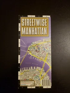 Streetwise Manhattan New York Laminated Folding City Center Street Map - 2003 - Picture 1 of 4