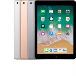 Apple iPad 6th Gen 9.7" 32GB 128GB Silver Gray WiFi or Cellular Unlocked Good - Picture 1 of 4