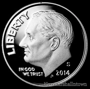 2014 S Roosevelt Dime Mint Silver Proof ~ US Coin from Original Proof Set - Picture 1 of 2