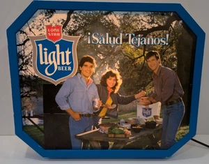 Raro Letrero Iluminado Cerveza Estrella Solitaria Luz Salud Tejanos 15.5x13" - Imagen 1 de 9