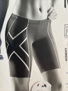 2xu Women’s Compression Tights Shorts XL Wa1932b Recovery New NIB - Picture 1 of 5