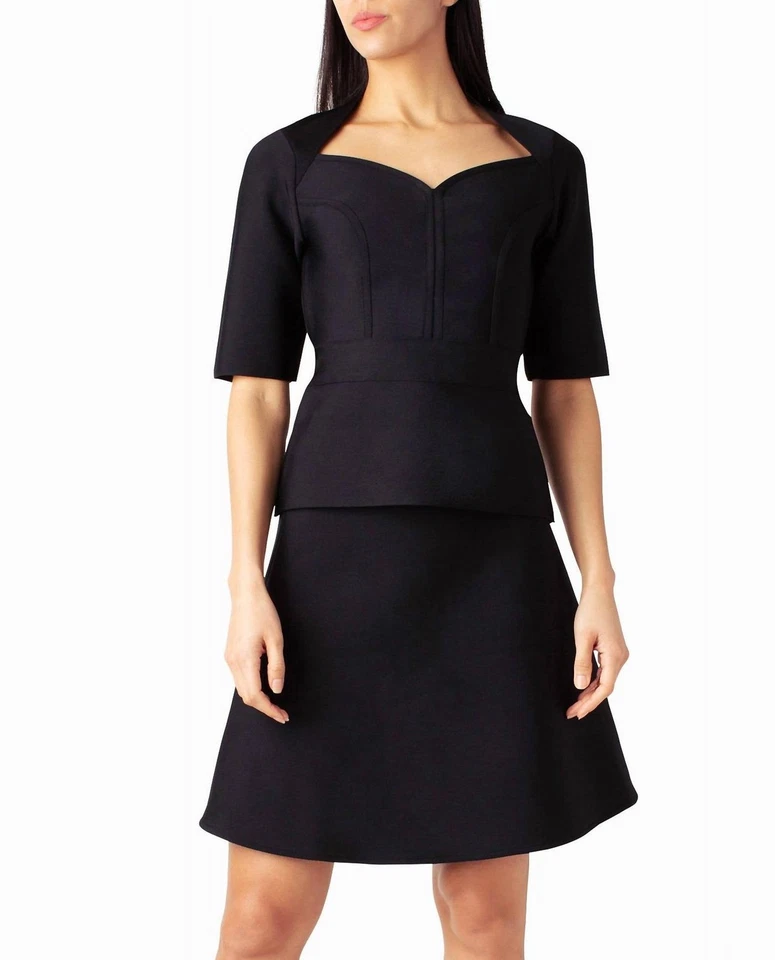 Top Nicole Miller Lucy tejido corazón muy negro Foto 1 de 1