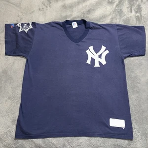 Vintage Russel Athletics New York Yankees V-Ausschnitt Shirt Large Made In USA - Bild 1 von 15