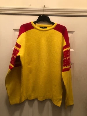 VINTAGE DEMETRE MENS PURE VIRGIN WOOL SKI SWEATER SIZE XL - Image 1 of 4