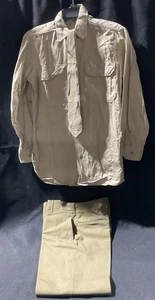 CAMISA DE VESTIR, CORBATA, PANTALONES EJÉRCITO DE EE. UU. DE LA SEGUNDA GUERRA MUNDIAL (pieza#2@202) - Imagen 1 de 9