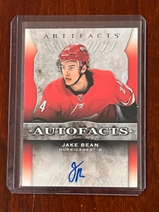 JAKE BEAN AUTOFACTS AUTO 2021-22 Upper Deck Artifacts RC - Picture 1 of 2