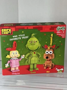 BrickCraft The Grinch Who-Ville Favorite Trio Building Set Cindy Lou Max Grinch - Picture 1 of 10