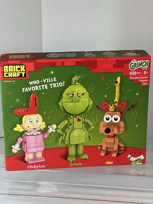 BrickCraft The Grinch Who-Ville Favorite Trio Building Set Cindy Lou Max Grinch - Image 1 of 4