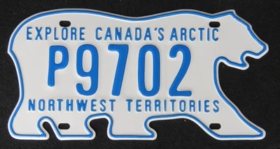 МЕДВЕДЬ - СЕВЕРО-ЗАПАДНЫЕ ТЕРРИТОРИИ КАНАДА номерной знак 2010 выбрать номер - Изображение 1 из 4