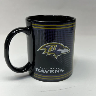 Caneca de café Baltimore Ravens 11 oz estilo herói cerâmica mercadoria oficial da NFL - Imagem 1 de 4