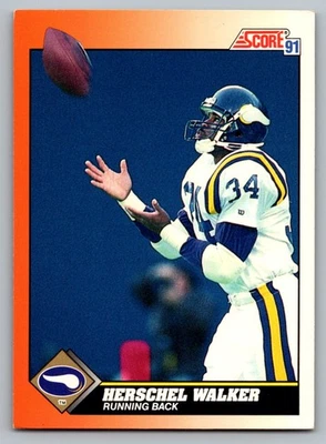 1991 Score #348 Herschel Walker Minnesota Vikings Free S&H - Image 1 of 2
