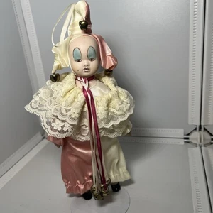 Vintage Pierrot Porzellan Clown Puppe Made in Taiwan Markenlos 9,5 Zoll - Bild 1 von 6