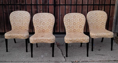 Juego de 4 sillas Dunbar de colección tela original 36" Wormley entregamos tenemos 4 MCM más Foto 1 de 4