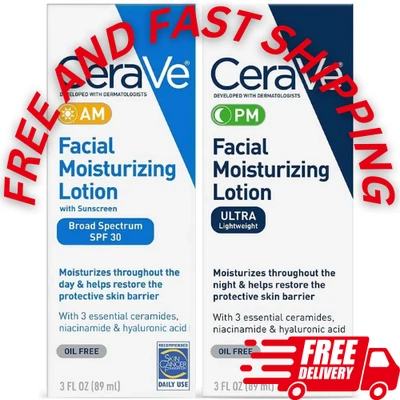 CeraVe AM/PM Facial Moisturizing Lotion Skin Care Set - 3oz - Image 1 of 3