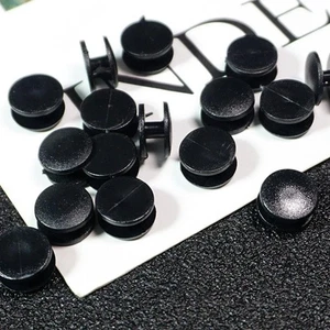 Plastic DIY Transparent Black Buckles Slipper Accessories Shoes Charm Buttons - Picture 1 of 12