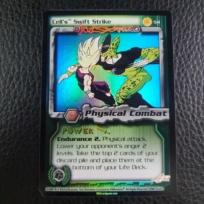 Cell's Swift Strike 54 Foil Cell Games DBZ Dragon Ball Z CCG TCG Score - Image 1 of 3