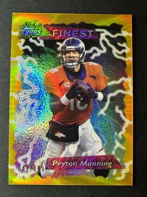 2015 Topps Finest - Refractor Peyton Manning #95FRRPM Gold Refractor /199 - Image 1 of 2