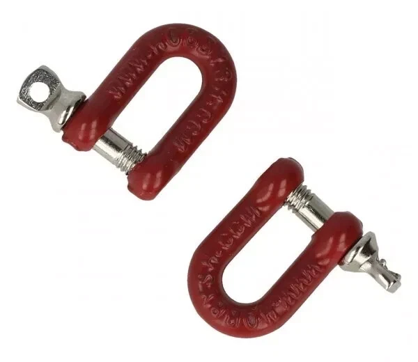 ROBITRONIC ACCESSORI AUTO RC SHACKLE STRAIGHT WITH COLLAR  BOLTS  (2PCS)  R21028 - Image 1 of 1