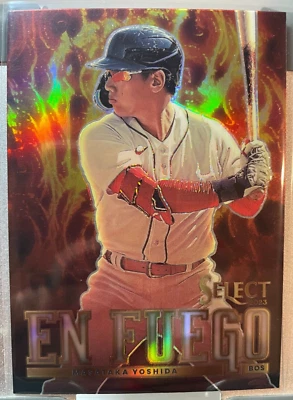 2023 Panini Select - En Fuego #EF15 Masataka Yoshida (RC) - Image 1 of 2
