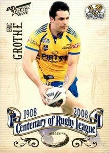 2008 PARRAMATTA EELS NRL Card ERIC GROTHE JNR Centenary - Bild 1 von 2