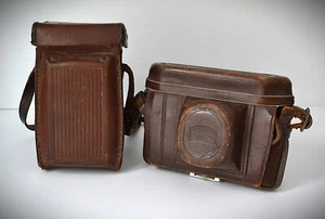 Original Vintage Rollei Rolleicord V And Zeiss Ikon Leather Cases, Germany - Picture 1 of 6