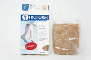 Truform 1777, Maternity Lites Pantyhose, MMHG of Compression 15-20, Petite Beige - Picture 1 of 1