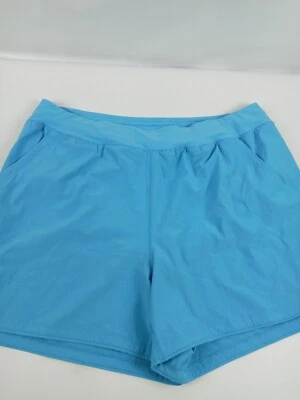 Pantalones Cortos Landsend Mujer Talla 22 W Cintura Elástica Azul Forrado Nylon Cintura Ajustable Foto 1 de 4