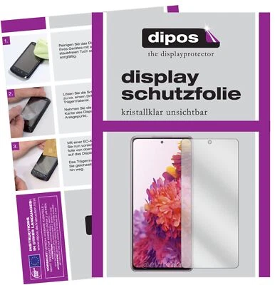 DIPOS 2x Schutzfolie für Samsung Galaxy S20 FE klar Displayschutzfolie Folie Display